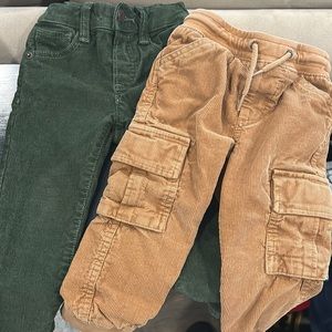 Baby Gap 2T corduroy pants set